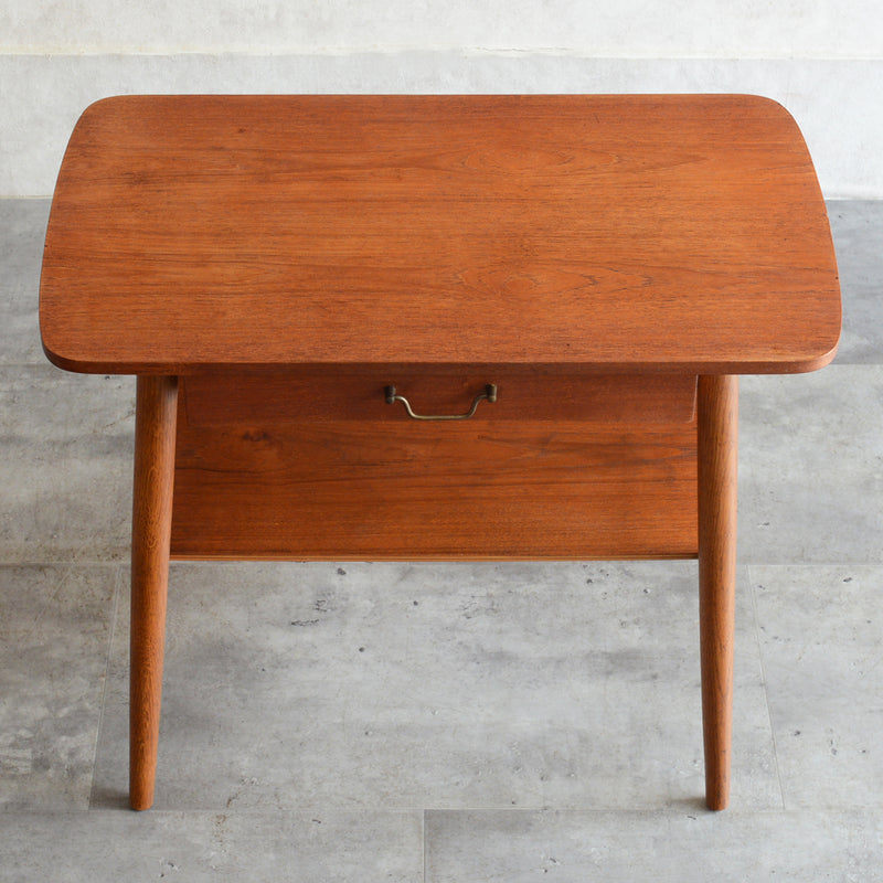 デンマーク ヴィンテージ　1段チェスト/サイドテーブル5-48(ウッドオイル仕上）