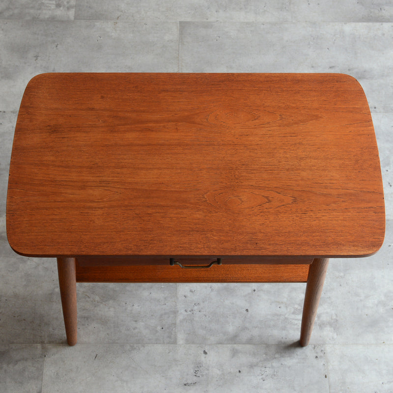 デンマーク ヴィンテージ　1段チェスト/サイドテーブル5-48(ウッドオイル仕上）