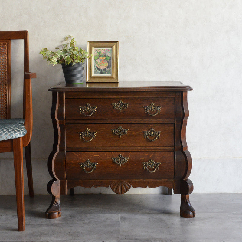 ベルギー クラシック オーク 3段チェスト 05