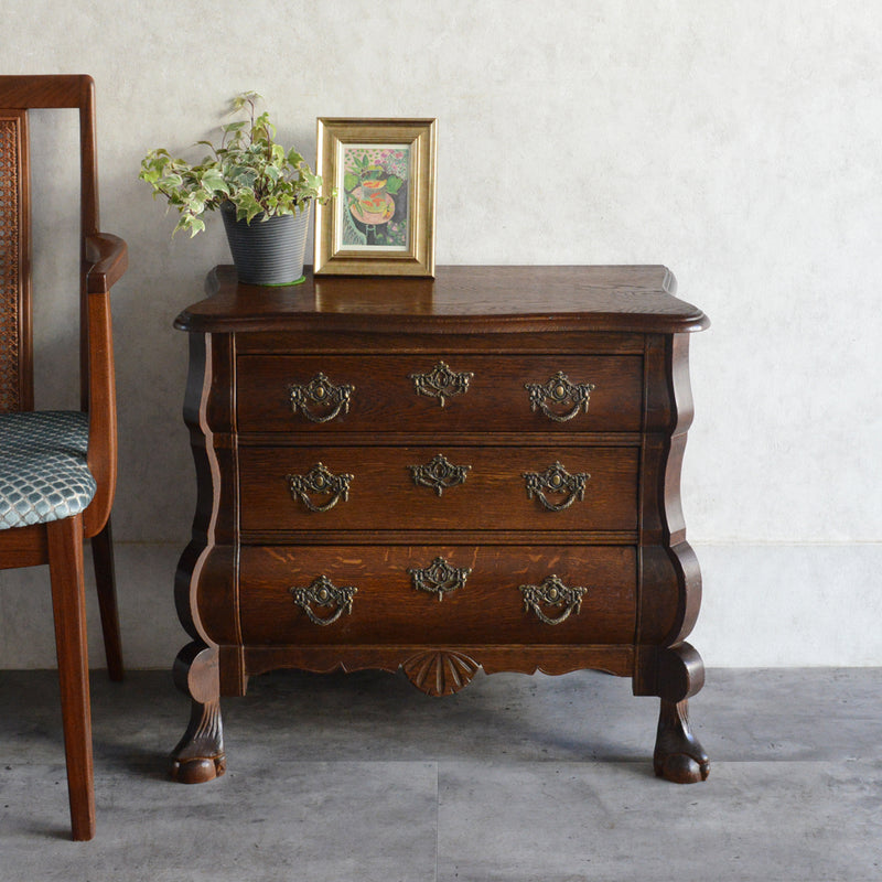 ベルギー クラシック オーク 3段チェスト 05