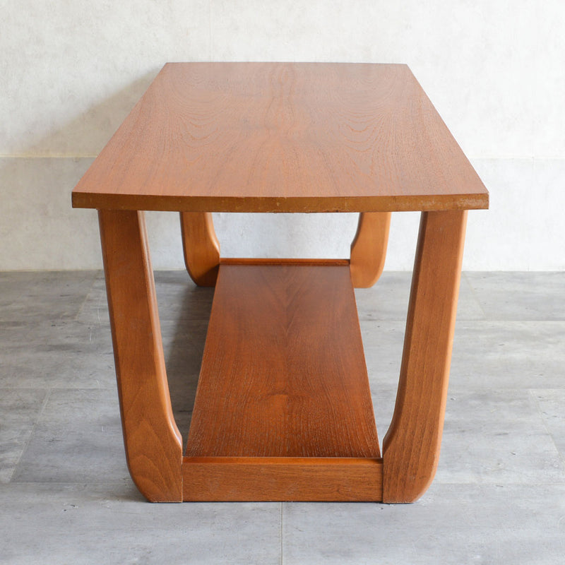 Myerメイヤー　チークローテーブル27(天板剥離再塗装済）