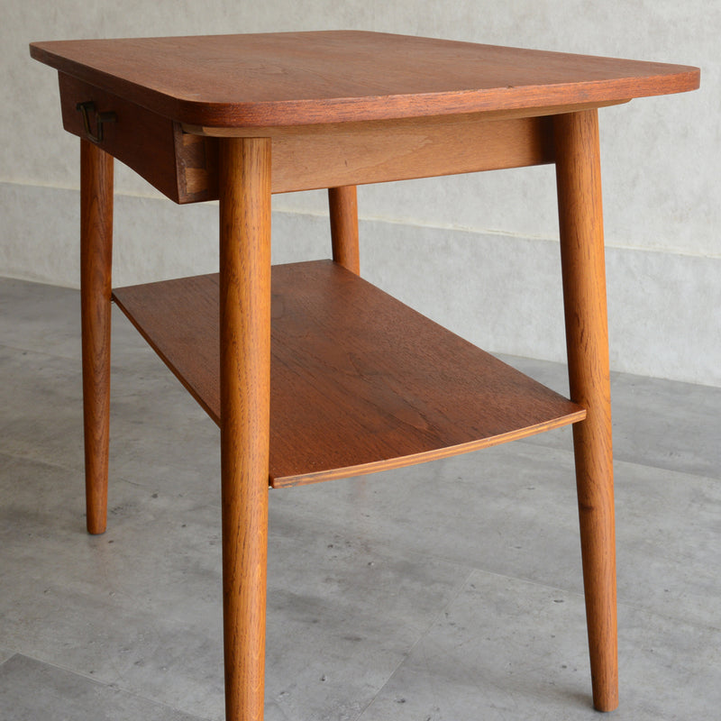 デンマーク ヴィンテージ　1段チェスト/サイドテーブル5-48(ウッドオイル仕上）