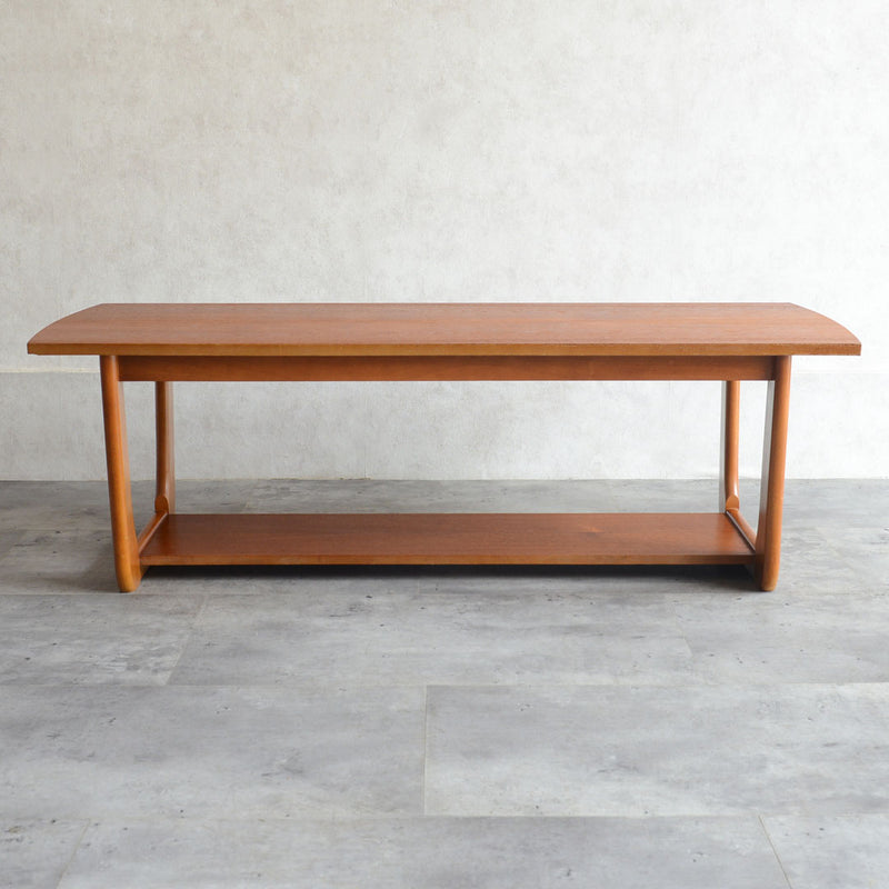 Myerメイヤー　チークローテーブル27(天板剥離再塗装済）