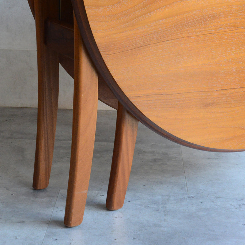 ミッドセンチュリー ゲートレッグ ダイニングテーブル 43(オーバル）