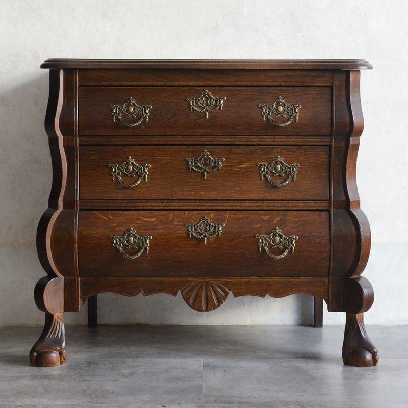 ベルギー クラシック オーク 3段チェスト 05