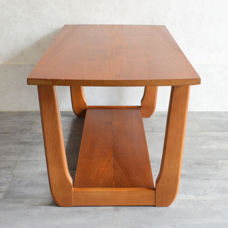 Myerメイヤー　チークローテーブル27(天板剥離再塗装済）