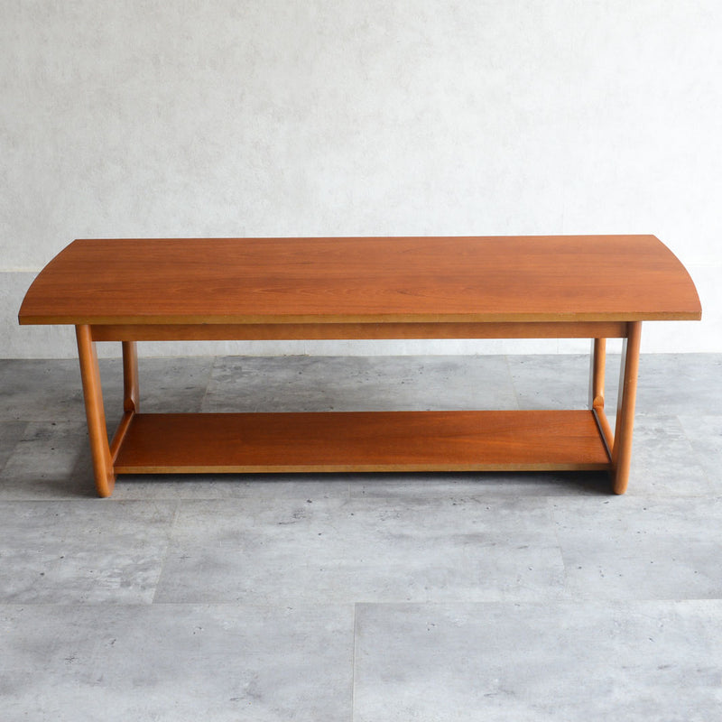 Myerメイヤー　チークローテーブル27(天板剥離再塗装済）