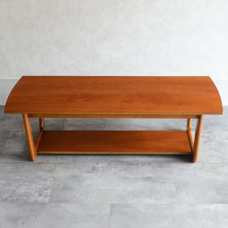 Myerメイヤー　チークローテーブル27(天板剥離再塗装済）