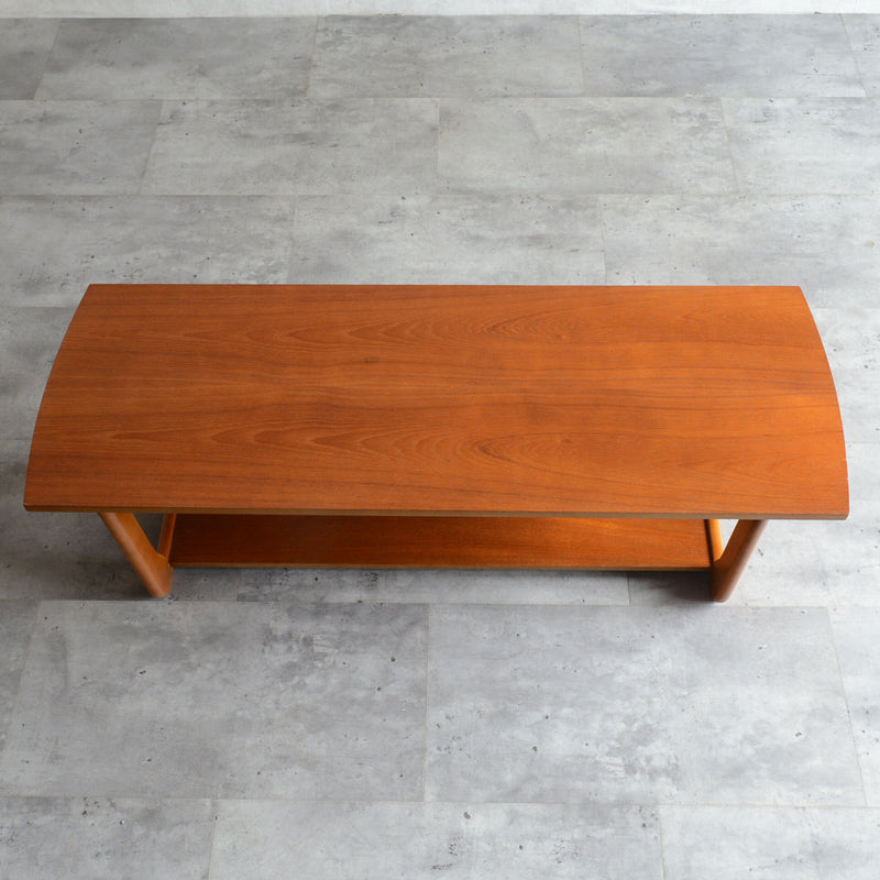 Myerメイヤー　チークローテーブル27(天板剥離再塗装済）