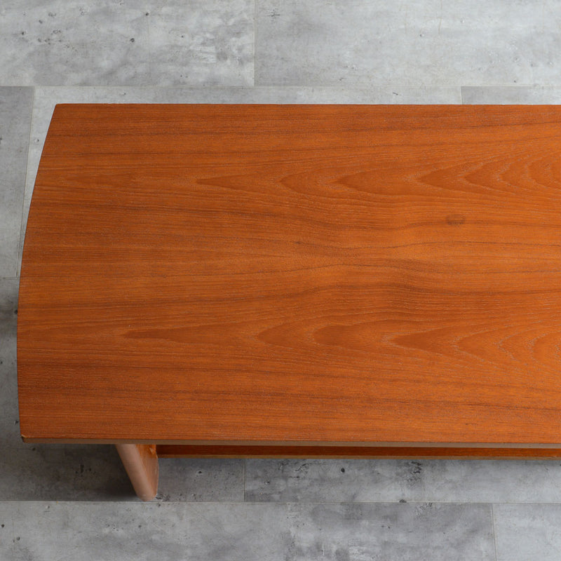 Myerメイヤー　チークローテーブル27(天板剥離再塗装済）