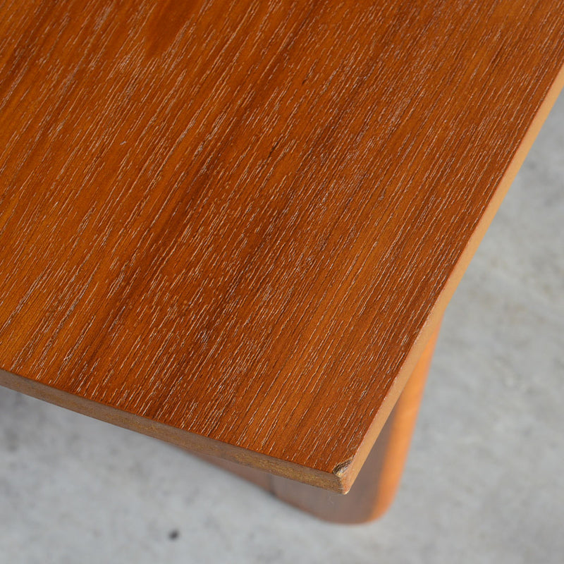 Myerメイヤー　チークローテーブル27(天板剥離再塗装済）