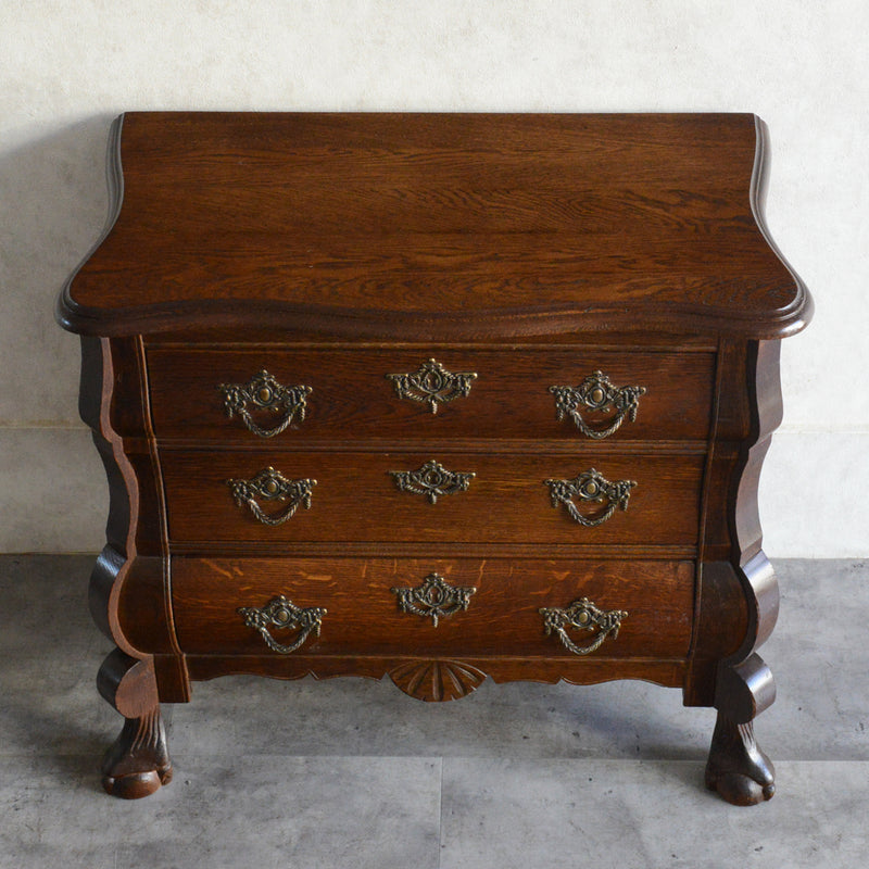 ベルギー クラシック オーク 3段チェスト 05