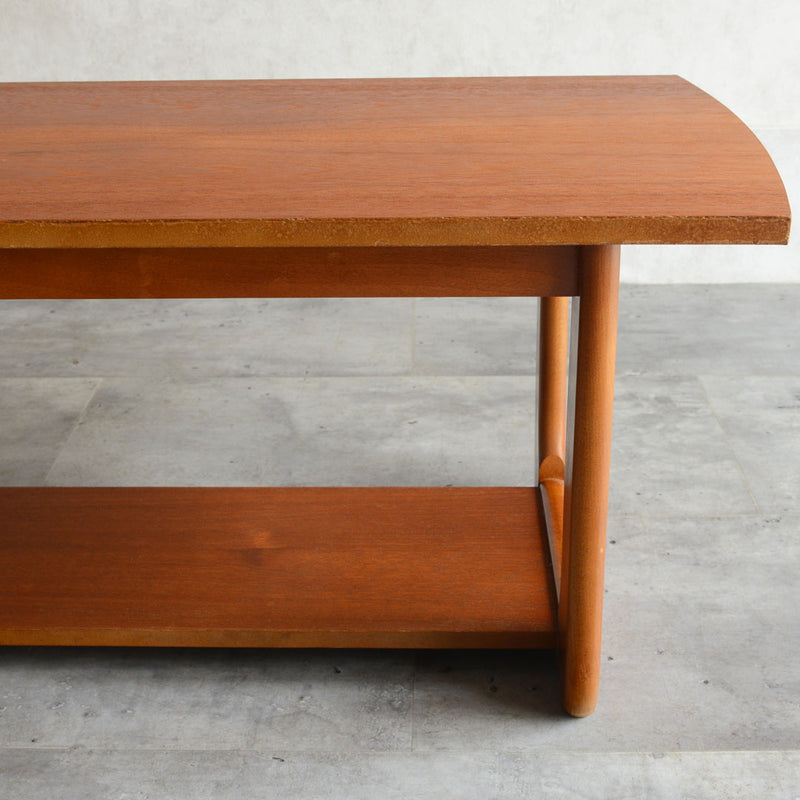 Myerメイヤー　チークローテーブル27(天板剥離再塗装済）