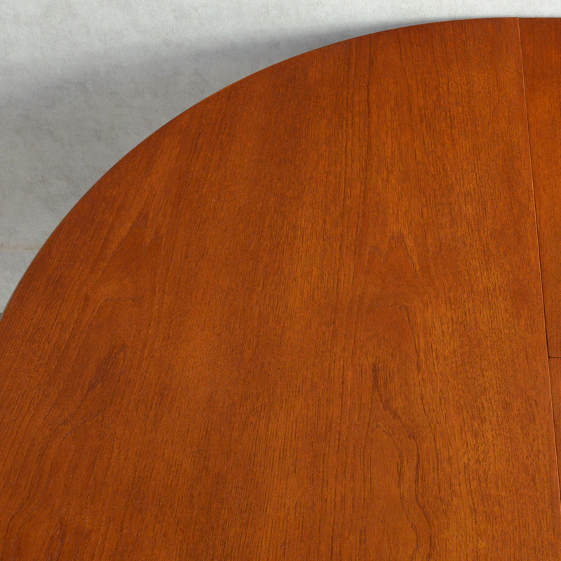 N様見学予約商品　Meredew(メレデュー）エクステンション ラウンド ダイニングテーブル 05(天板剥離再塗装済）