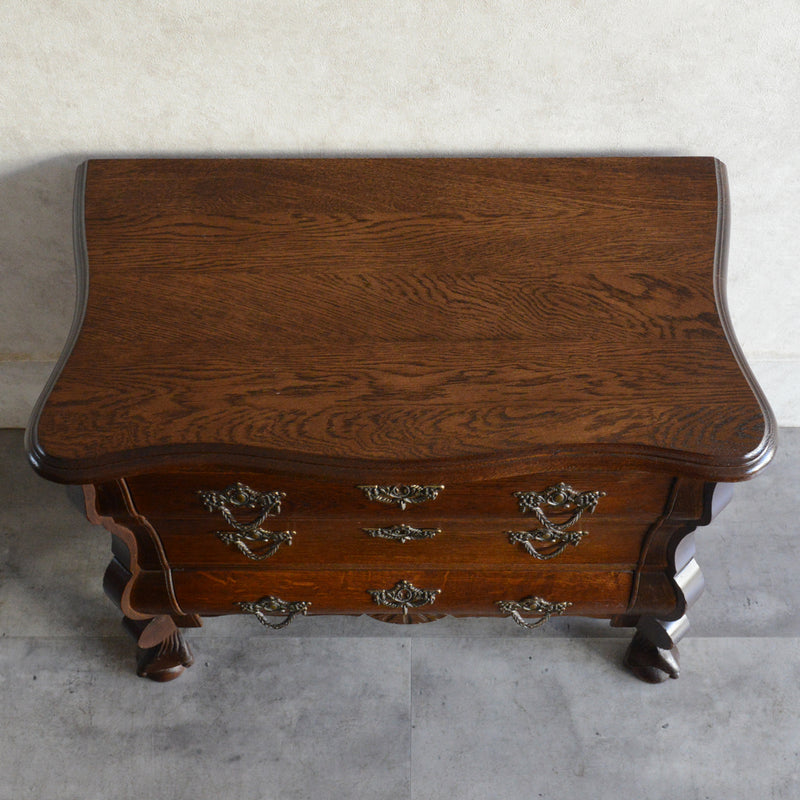 ベルギー クラシック オーク 3段チェスト 05