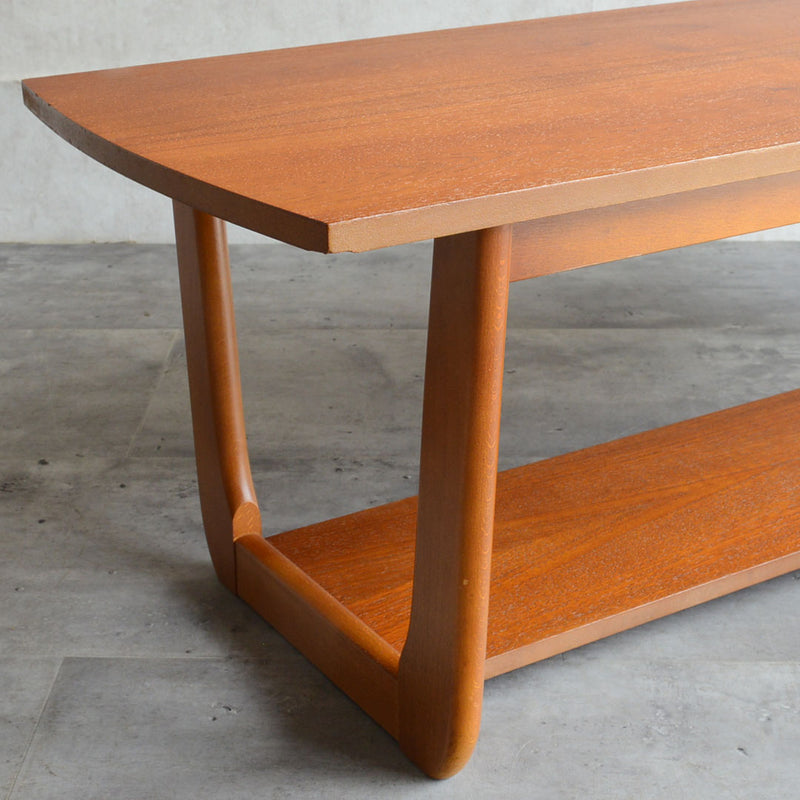 Myerメイヤー　チークローテーブル27(天板剥離再塗装済）