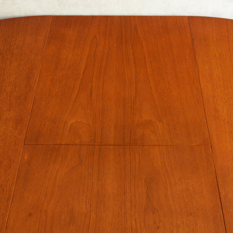 N様見学予約商品　Meredew(メレデュー）エクステンション ラウンド ダイニングテーブル 05(天板剥離再塗装済）