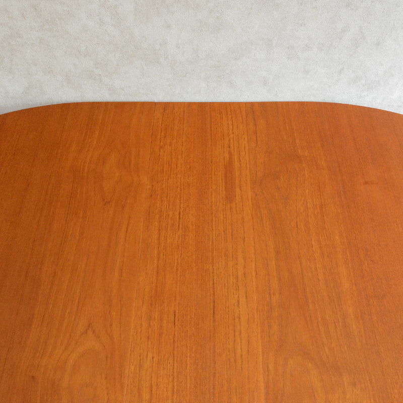 Jentique ジェンティーク　ゲートレッグテーブル34（オーバル・天板剝離再塗装済）