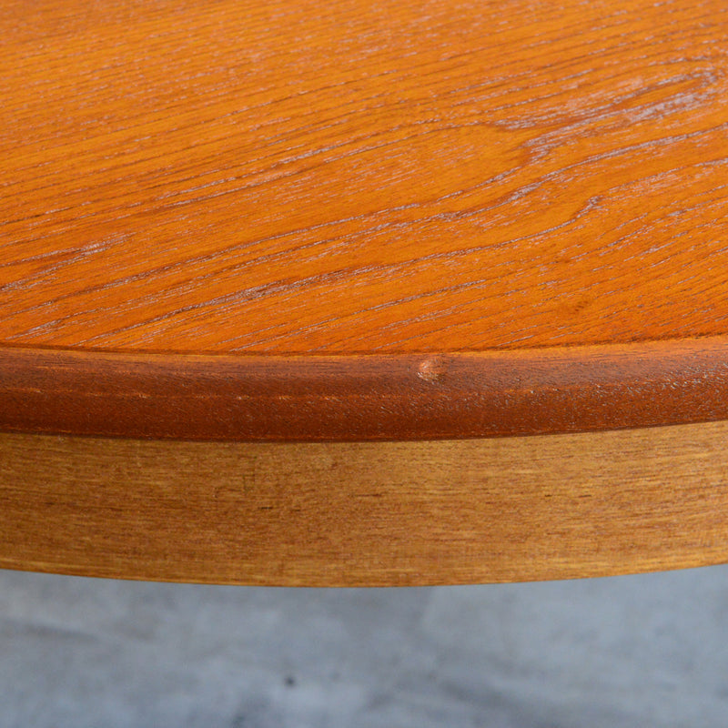 N様見学予約商品　Meredew(メレデュー）エクステンション ラウンド ダイニングテーブル 05(天板剥離再塗装済）