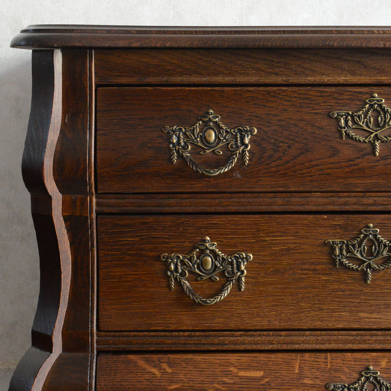 ベルギー クラシック オーク 3段チェスト 05