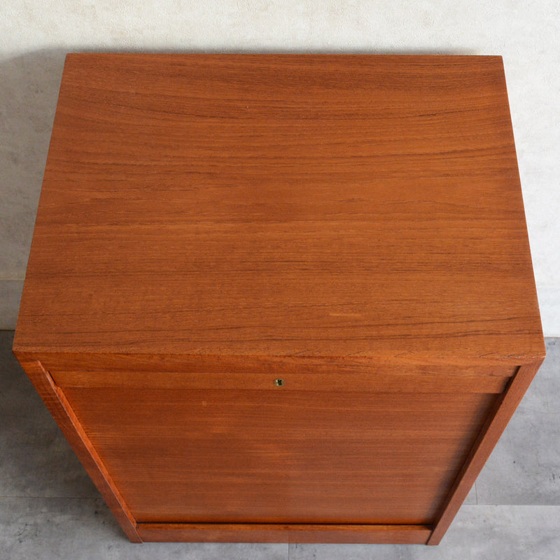 デンマークヴィンテージ  ロールアップファイルキャビネット6-82(鍵付）