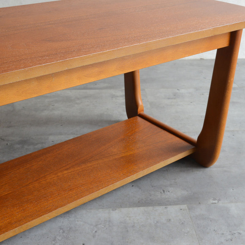 Myerメイヤー　チークローテーブル27(天板剥離再塗装済）