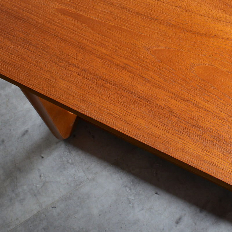 Myerメイヤー　チークローテーブル27(天板剥離再塗装済）