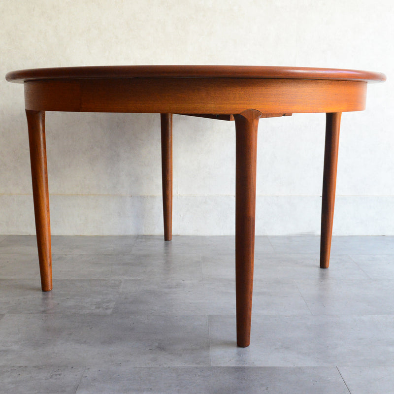 N様見学予約商品　Meredew(メレデュー）エクステンション ラウンド ダイニングテーブル 05(天板剥離再塗装済）