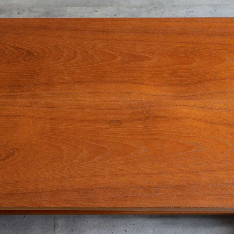 Myerメイヤー　チークローテーブル27(天板剥離再塗装済）