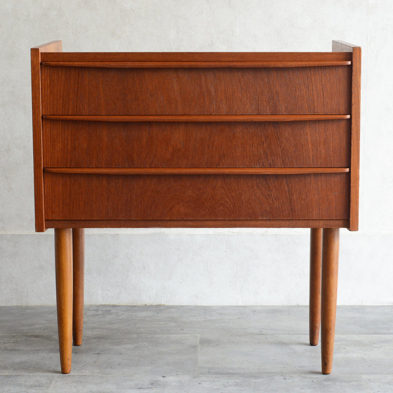 デンマーク ヴィンテージ  チーク３段チェスト 5-25(ウッドオイル仕上)