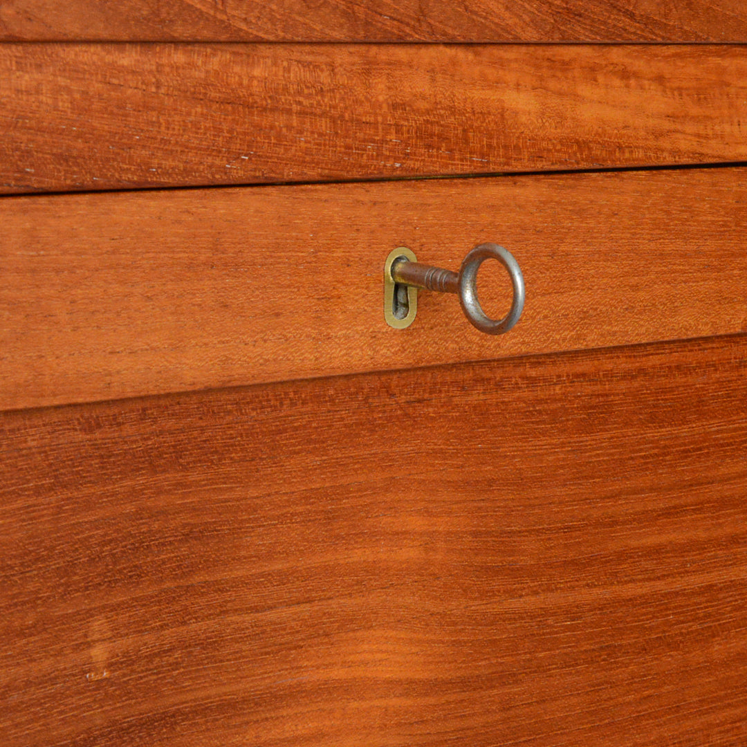 デンマークヴィンテージ  ロールアップファイルキャビネット6-82(鍵付）