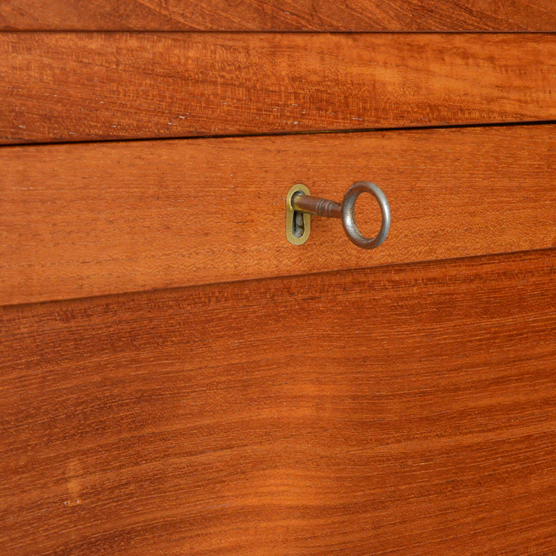 デンマークヴィンテージ  ロールアップファイルキャビネット6-82(鍵付）