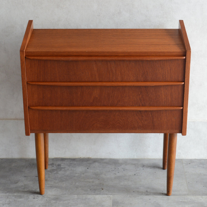 デンマーク ヴィンテージ  チーク３段チェスト 5-25(ウッドオイル仕上)