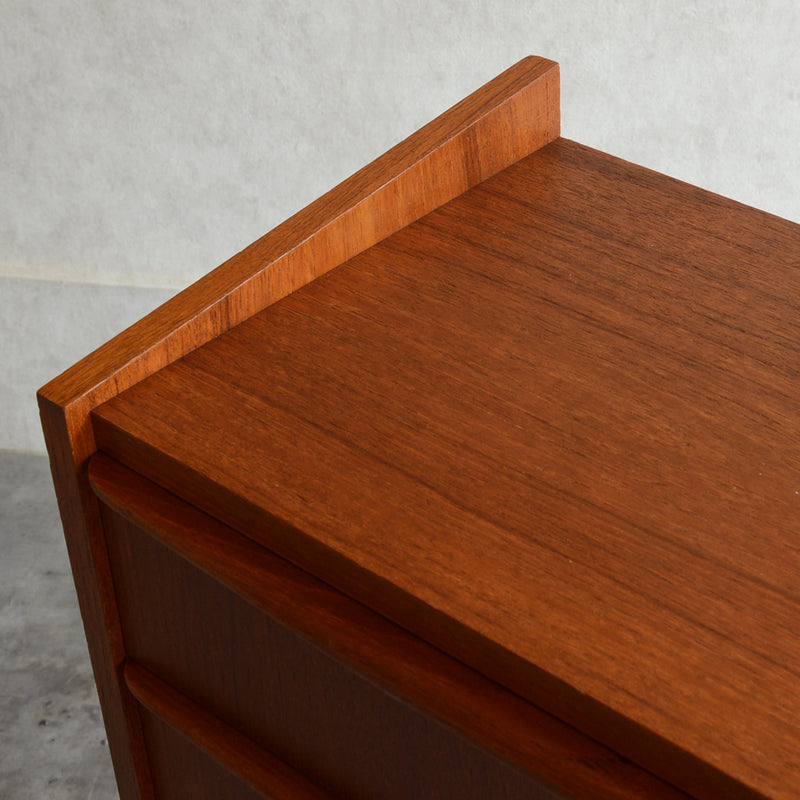 デンマーク ヴィンテージ  チーク３段チェスト 5-25(ウッドオイル仕上)