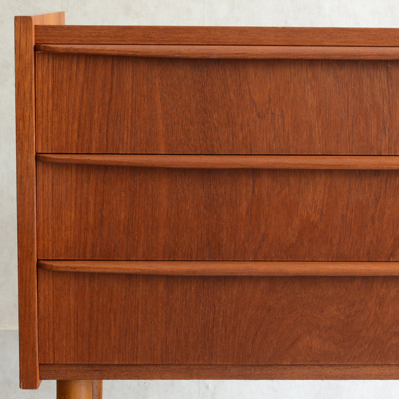 デンマーク ヴィンテージ  チーク３段チェスト 5-25(ウッドオイル仕上)