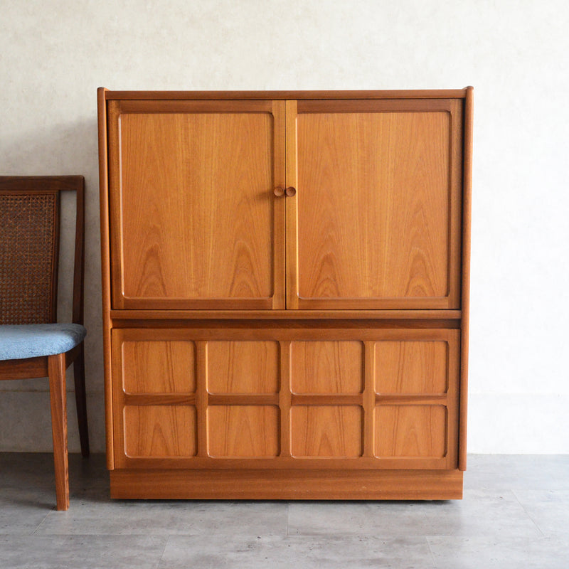 Nathan ネイサン チークテレビキャビネット 54(天板剥離再塗装済）