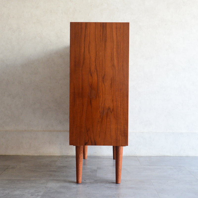 デンマークヴィンテージ チーク２段オープンシェルフ 6-94