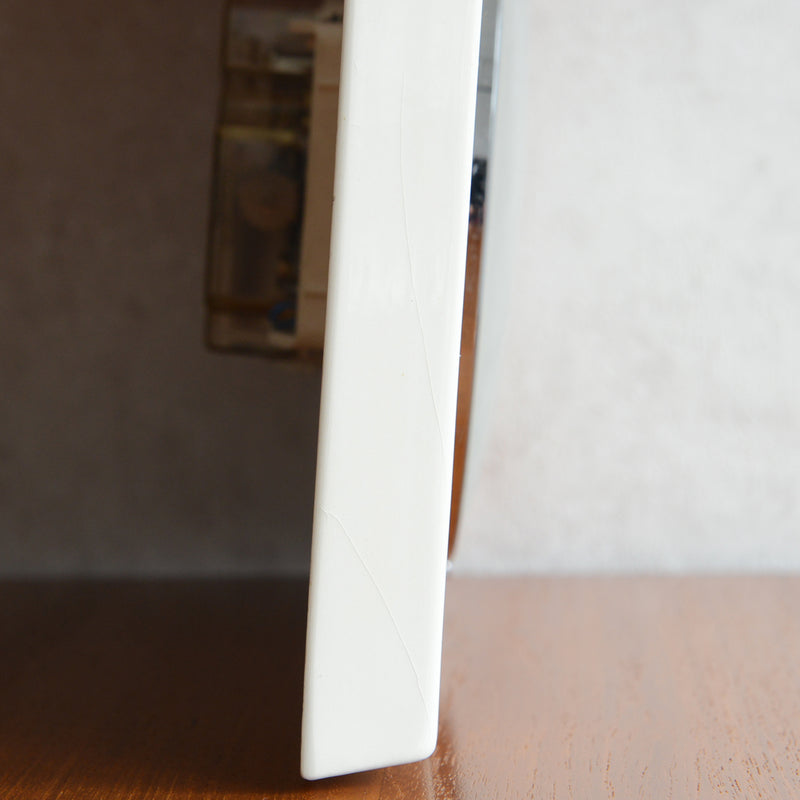 ドイツヴィンテージ　＜DIEHL＞陶器壁掛け時計02　ブラウン×アイボリー