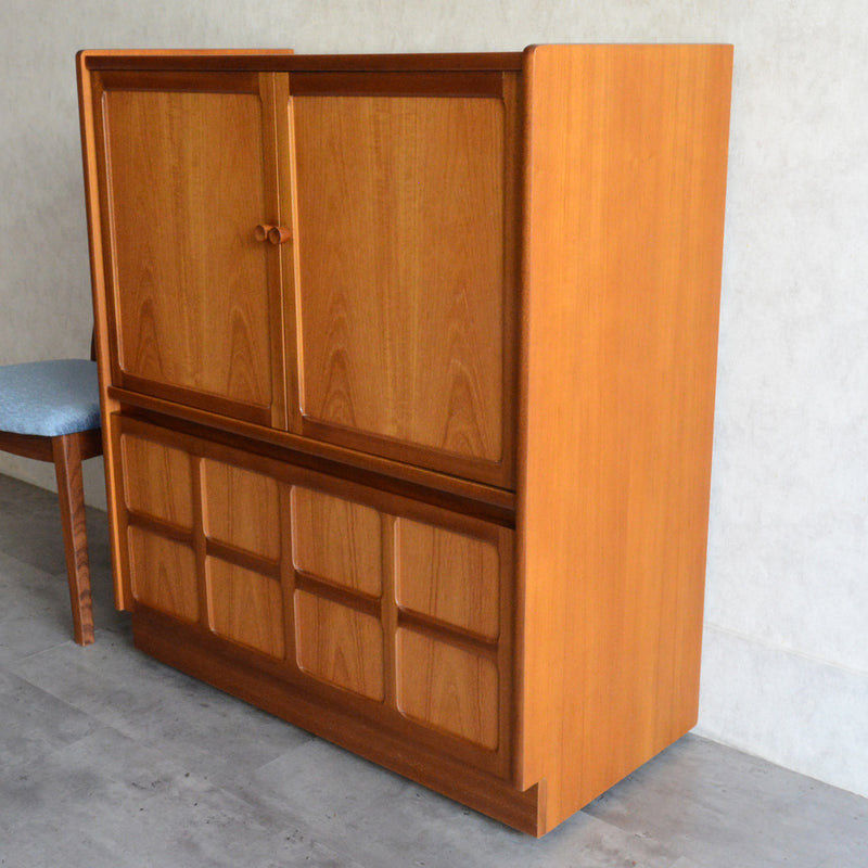 Nathan ネイサン チークテレビキャビネット 54(天板剥離再塗装済）