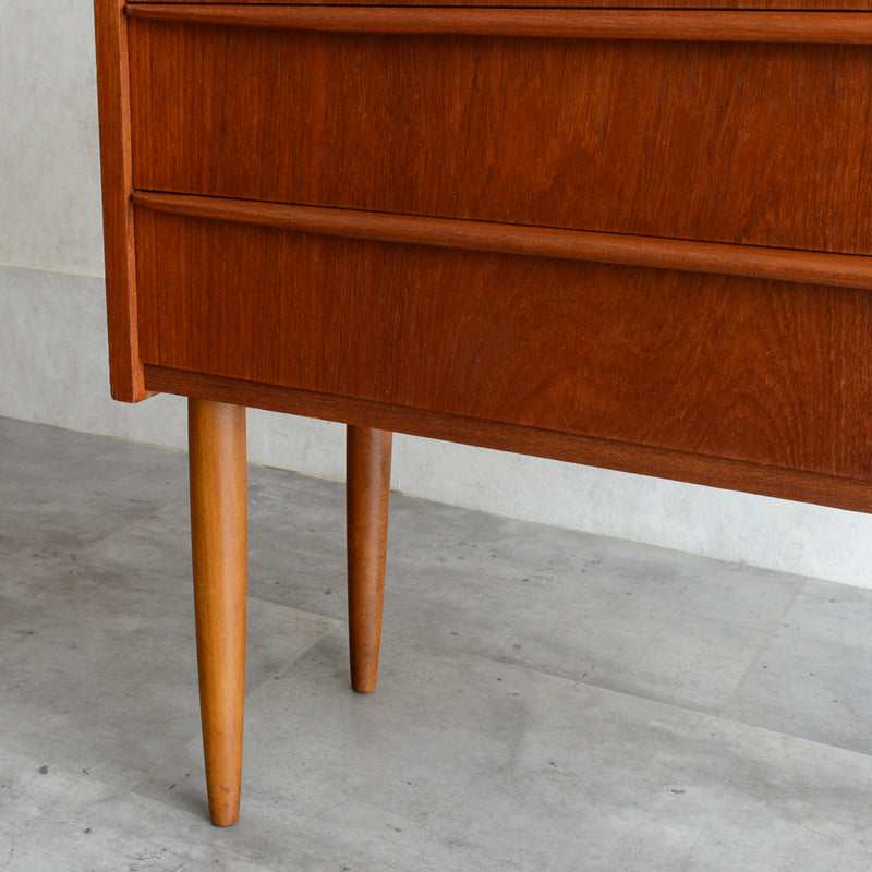 デンマーク ヴィンテージ  チーク３段チェスト 5-25(ウッドオイル仕上)