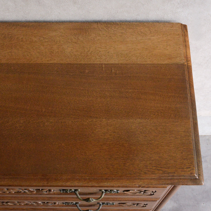 ベルギー クラシック  オークチェスト05(3段）