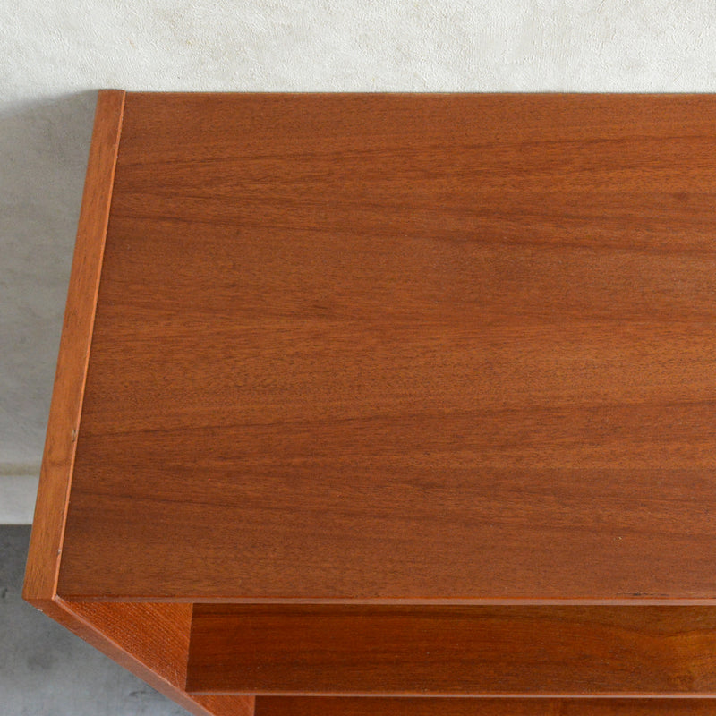 デンマークヴィンテージ チーク２段オープンシェルフ 6-94