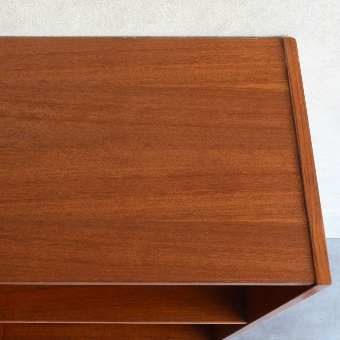 デンマークヴィンテージ チーク２段オープンシェルフ 6-94