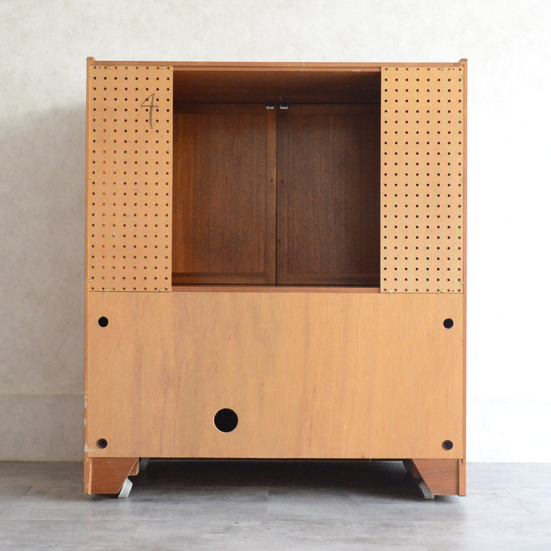 Nathan ネイサン チークテレビキャビネット 54(天板剥離再塗装済）