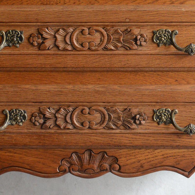 ベルギー クラシック  オークチェスト05(3段）