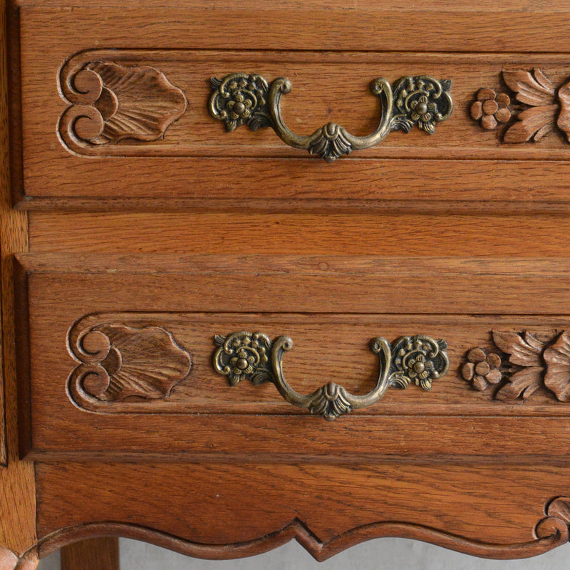 ベルギー クラシック  オークチェスト05(3段）