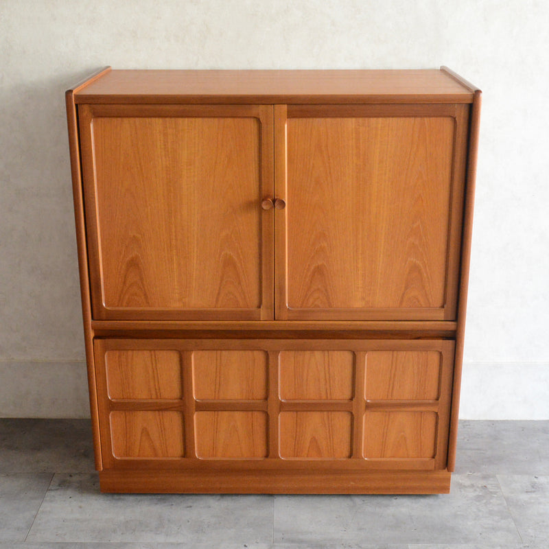 Nathan ネイサン チークテレビキャビネット 54(天板剥離再塗装済）