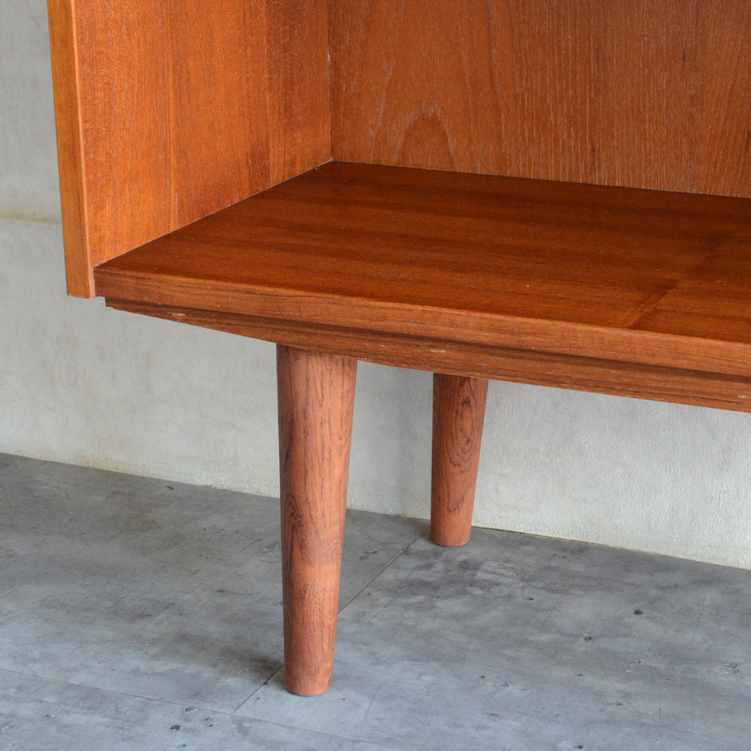 デンマークヴィンテージ チーク２段オープンシェルフ 6-94