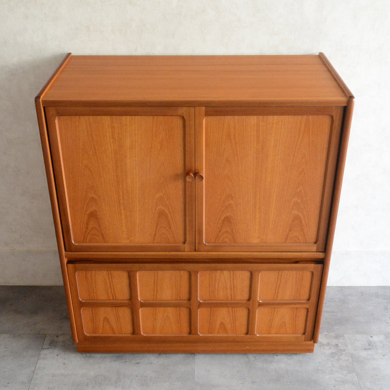 Nathan ネイサン チークテレビキャビネット 54(天板剥離再塗装済）