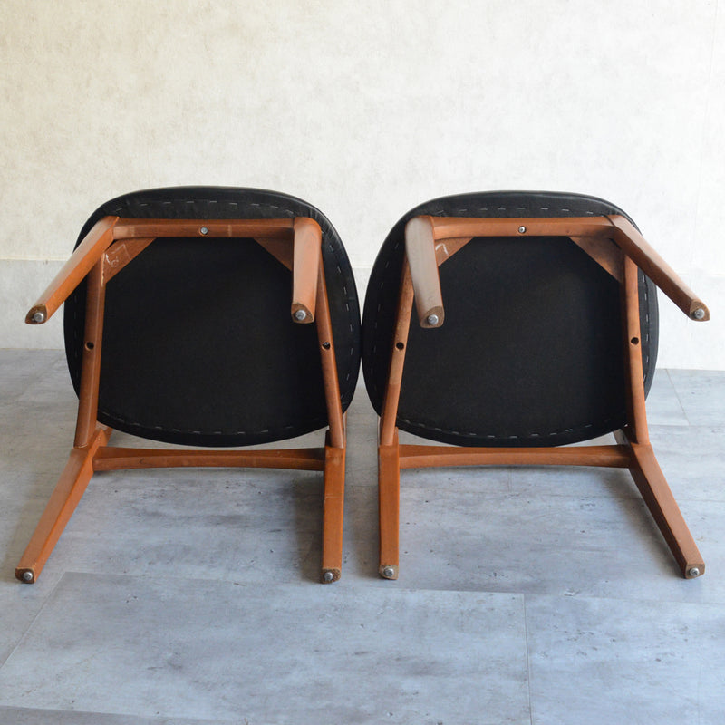 Nathan ネイサン ダイニングチェア ２脚セット(座面張替済)  S40